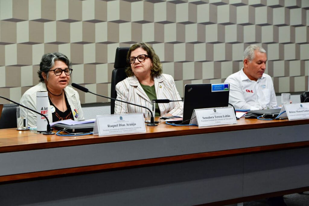 Senadora Teresa Leitão (PT) faz parte da  Comissão de Educação e Cultura do Senado. Foto: Agência Senado. 