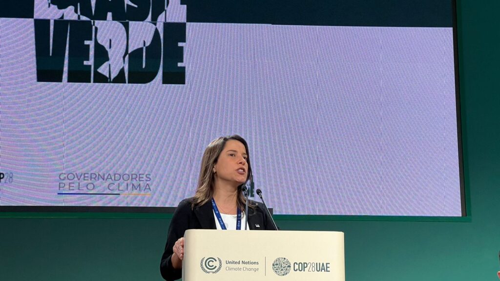 O anúncio foi feito pela governadora Raquel Lyra (PSDB) durante a 28ª edição da Conferência das Nações Unidas sobre Mudanças Climáticas (COP 28), que ocorre em Dubai. Foto: Divulgação