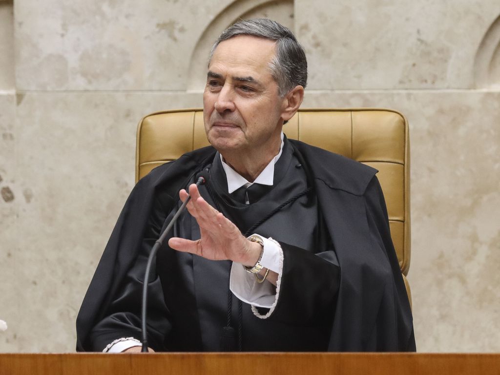 O ministro Luís Roberto Barroso, no cargo de presidente do Supremo Tribunal Federal (STF). Foto: Valter Campanato/Agência Brasil