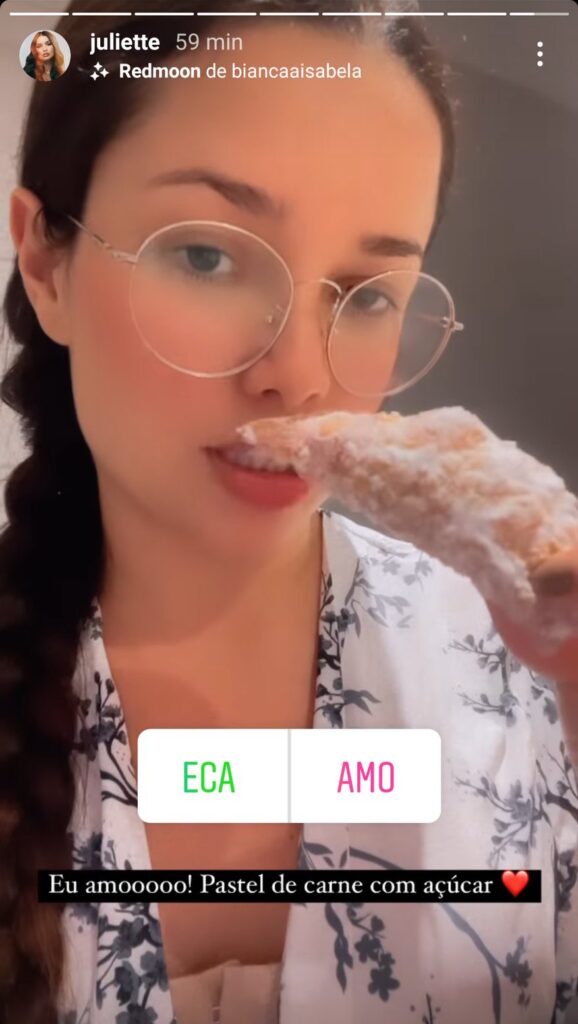 Juliette Freire BBB cantora pastel de carne com açúcar Paraíba