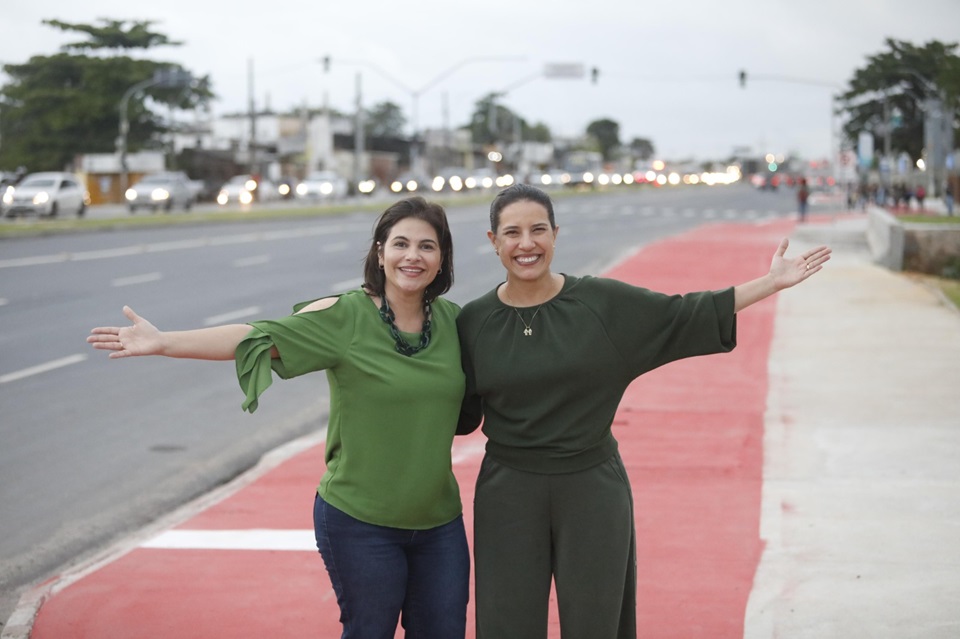 A governadora Raquel Lyra e a vice, Priscila Krause, entregam a Pan Nordestina requalificada Foto: Hesíodo Góes/Secom
