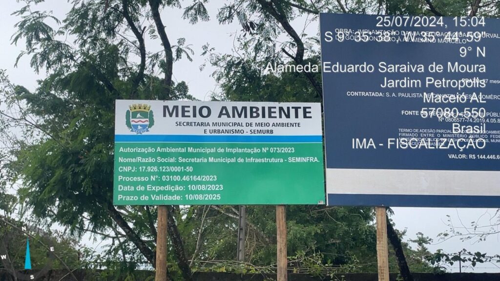  Instituto do Meio Ambiente do Estado de Alagoas (IMA) embarga obra e multa Prefeitura de Maceió e Braskem