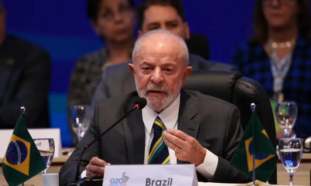 Presidente Luiz Inácio Lula da Silva em evento do G20 no Brasil fome pobreza