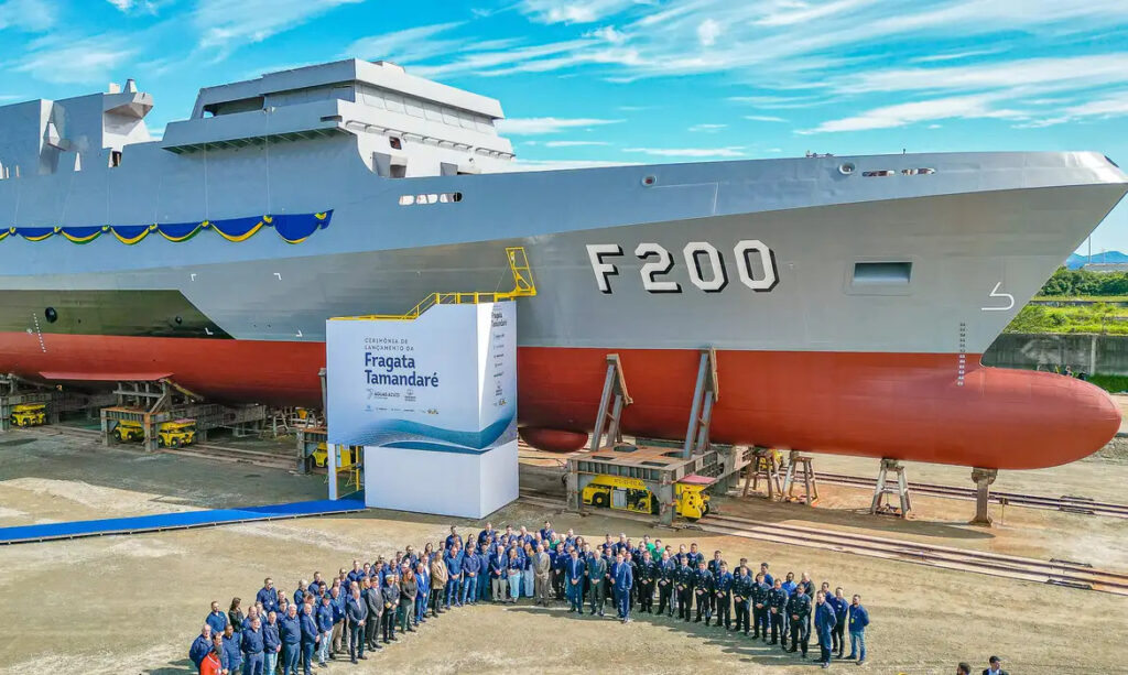 Lançamento da 1ª fragata classe Tamandaré indústria naval