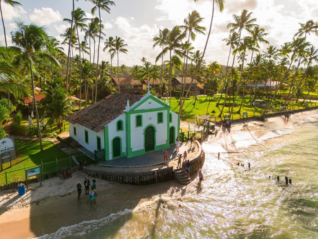 Capela de São Benedito em Tamandaré, litoral sul de Pernambuco: cidade concorre a prêmio de sustentabilidade