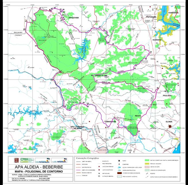 apa aldeia-beberibe delimitação geográfica