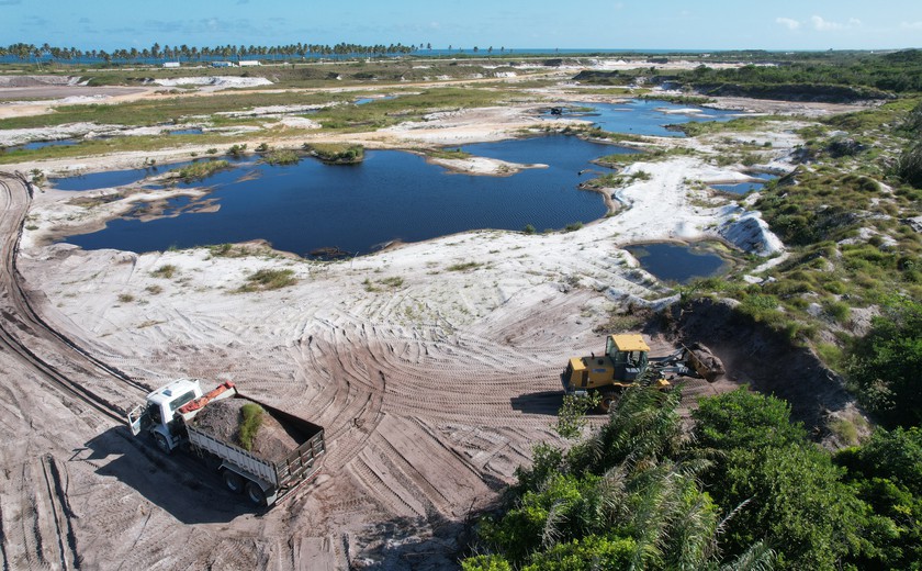 Extração de areia em Marechal Deodoro