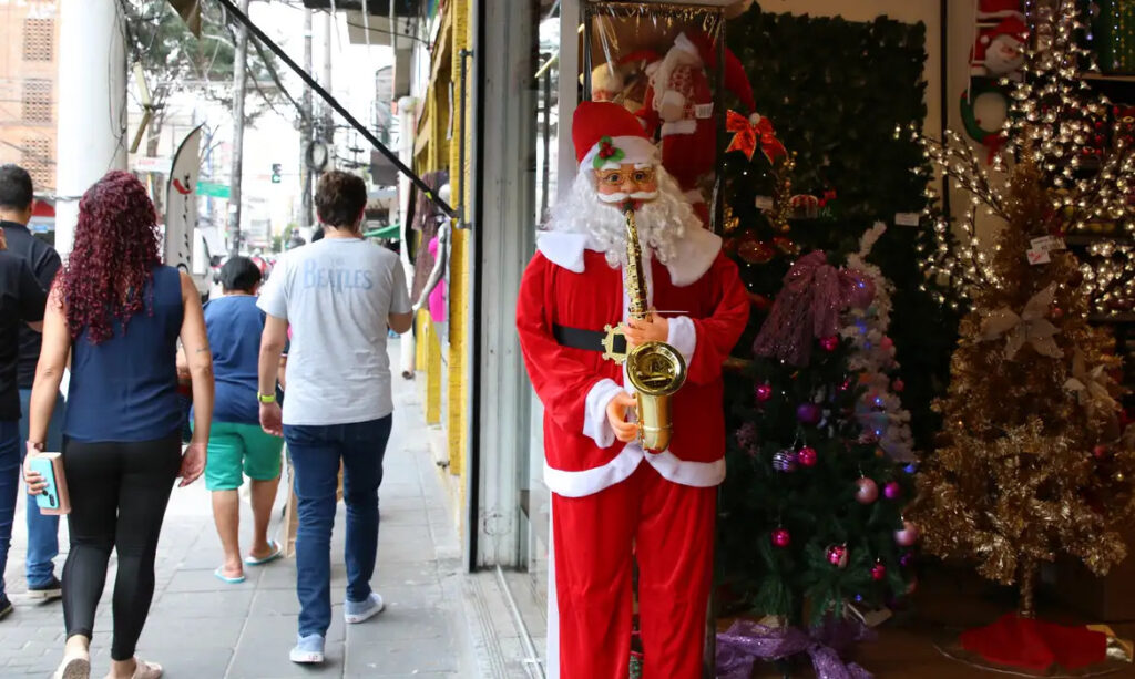 comércio Natal vendas natalinas Papai Noel varejo CNC