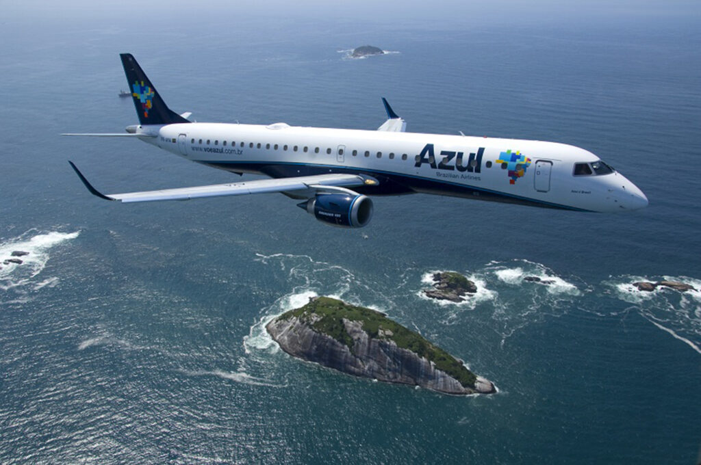 Azul jatos voos Fernando de Noronha aeronave Embraer E2