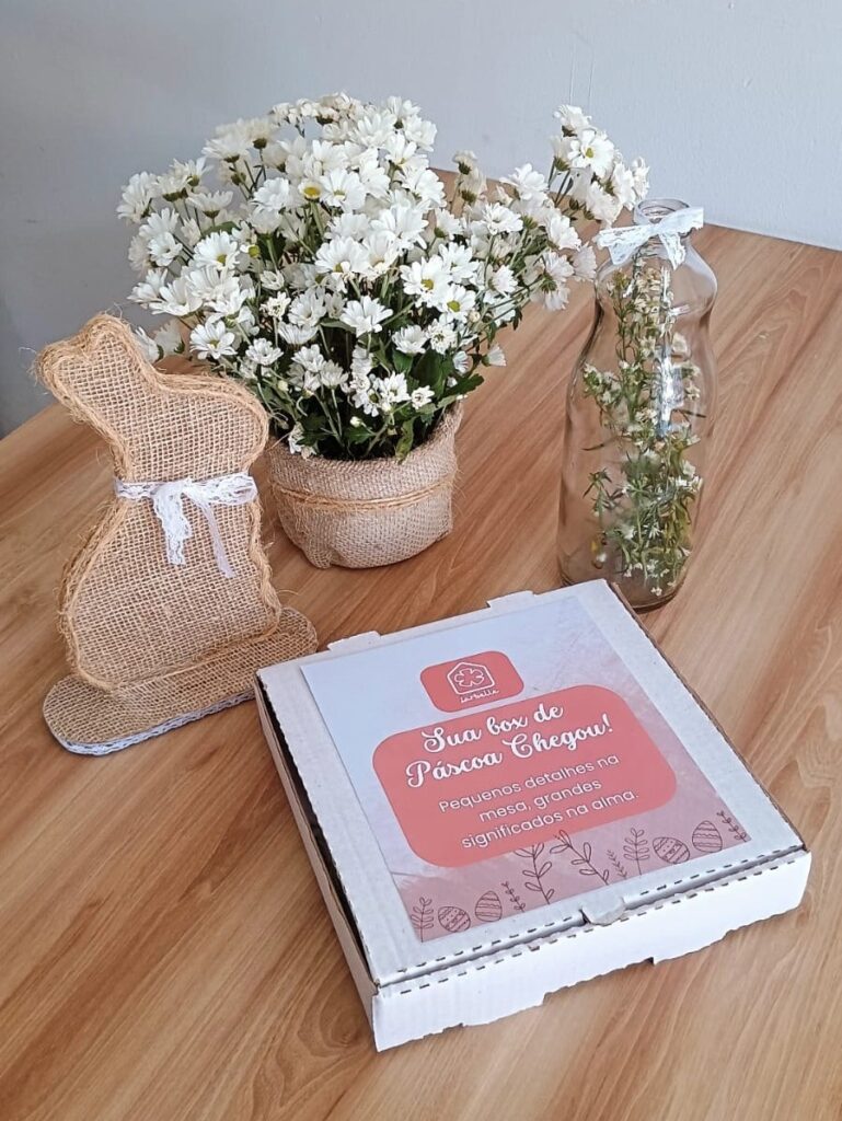 Box de decoração páscoa