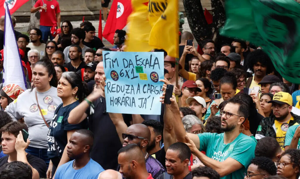 redução jornada de trabalho protesto