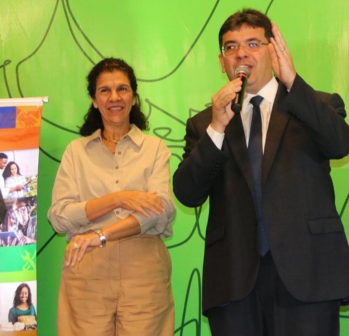 Maria Fernanda Coelho com Rafael Fonteles 