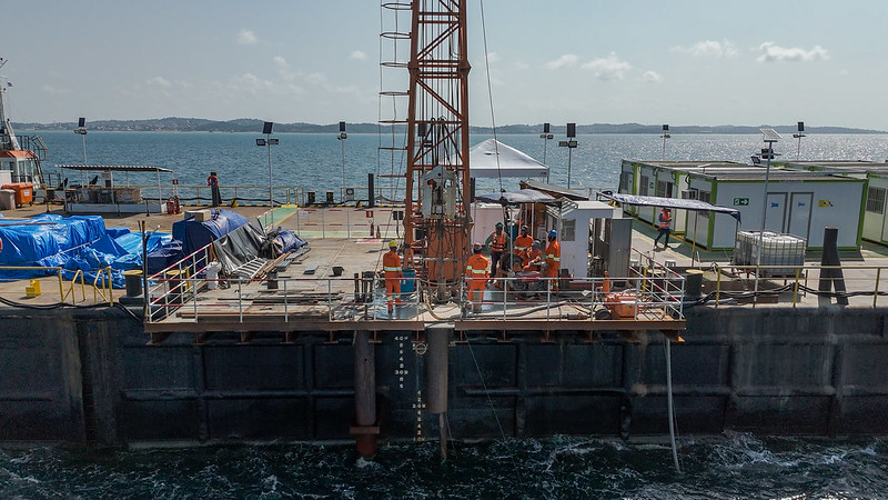 Segunda balsa entra em operação e reforça sondagem da Ponte Salvador-Itaparica