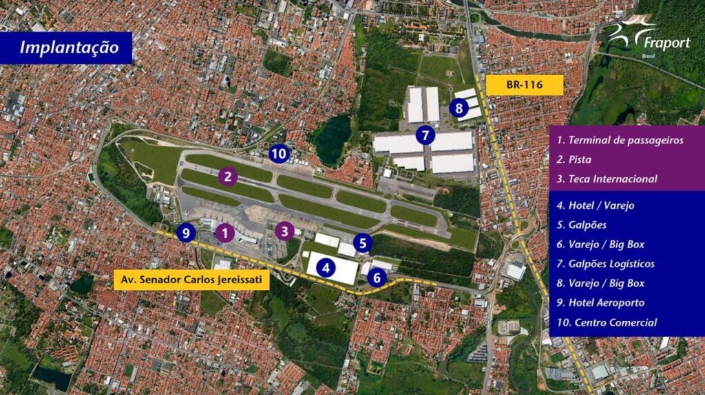 O objetivo é integrar o aeroporto à malha urbana de Fortaleza, oferecendo uma infraestrutura capaz de atender tanto às demandas locais quanto às exigências de operações logísticas e de transporte internacionais.