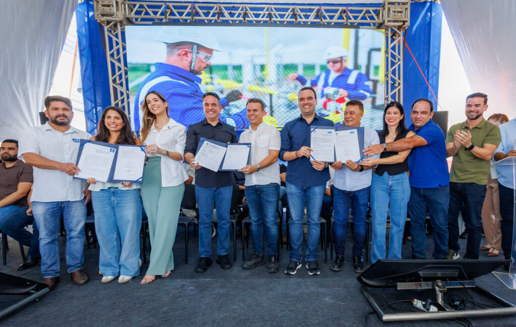 Ordem de serviço de estação de gás natural no sertão de Alagoas