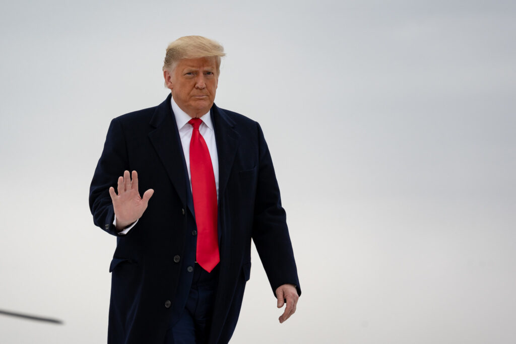 Donald Trump presidente dos Estados Unidos EUA empresários paz comercial