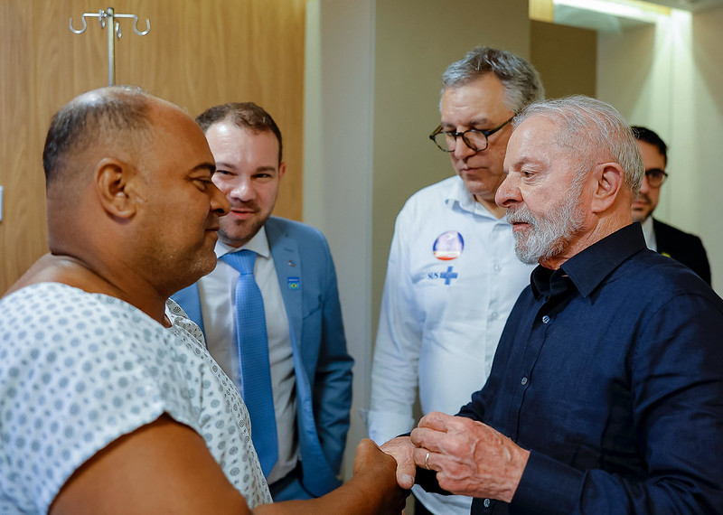 Presidente da República, Luiz Inácio Lula da Silva, durante visita ao Hospital Ariano Suassuna Hapvida para anúncio relativo ao Programa “Agora Tem Especialistas” do SUS