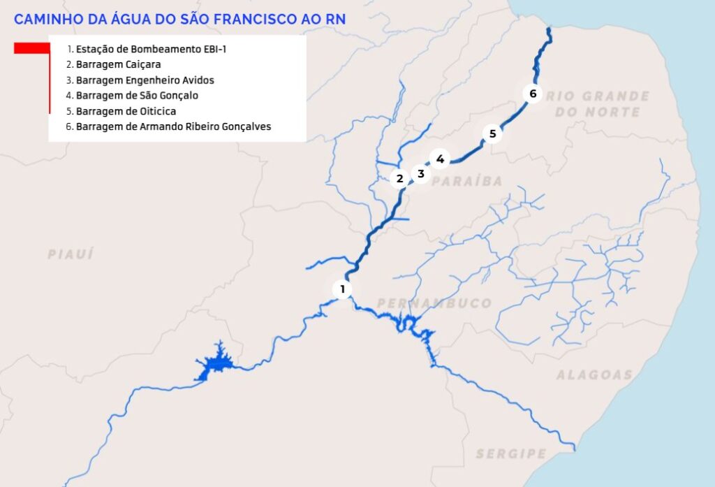 transposição do Rio São Francisco no Rio Grande do Norte