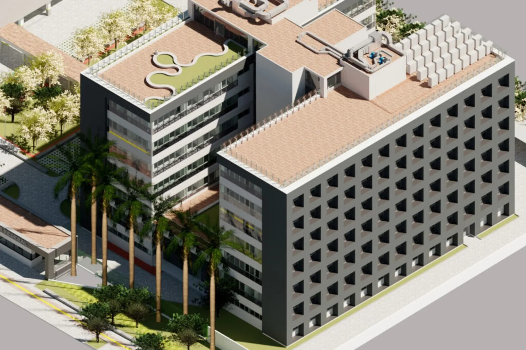 Imagem ilustrativa da nova sede da Polícia Federal em Pernambuco, no Bairro do Recife.