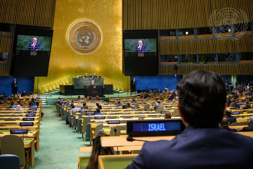 Plenário da ONU se esvazia em protesto durante fala de Netanyahu