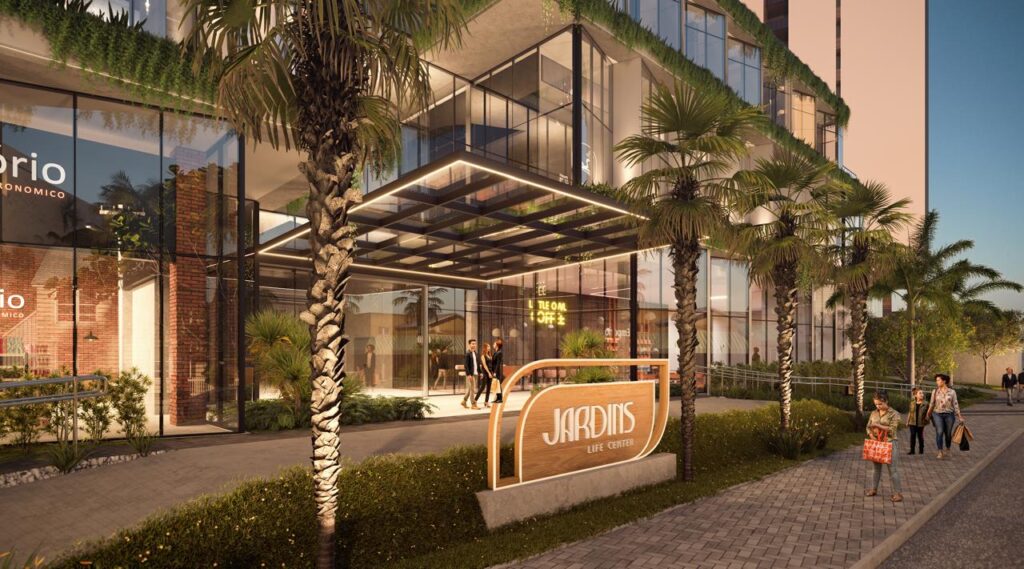 Jardins Life Center, empreendimento da Evipar Empreendimentos em parceria com a Rio Ave wellness
