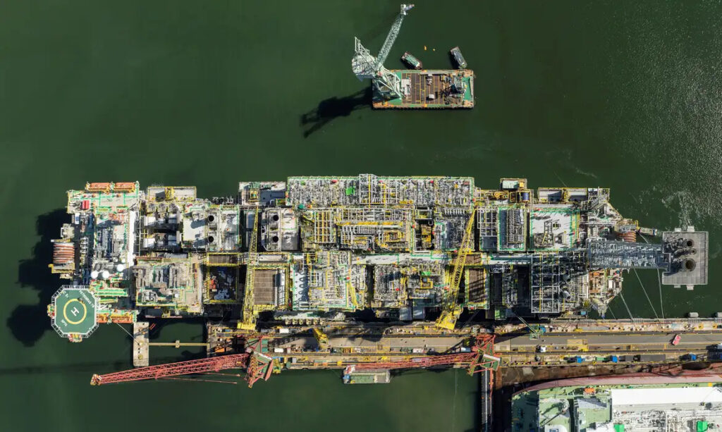 navio-plataforma P-78, da Petrobras pré-sal