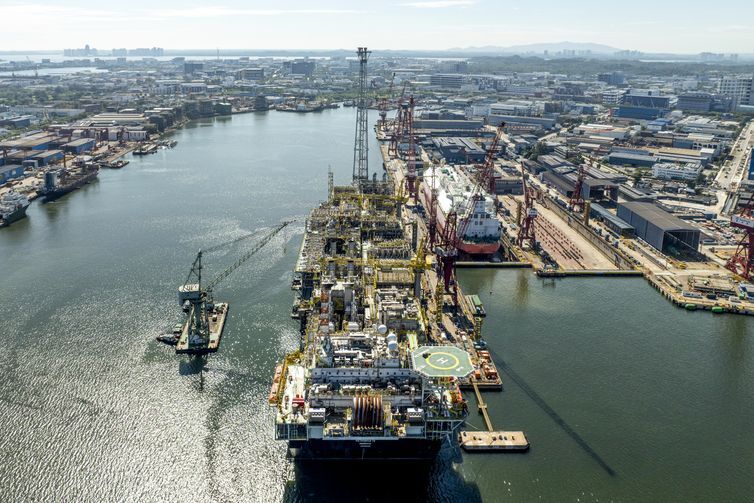 navio-plataforma P-78, da Petrobras pré-sal