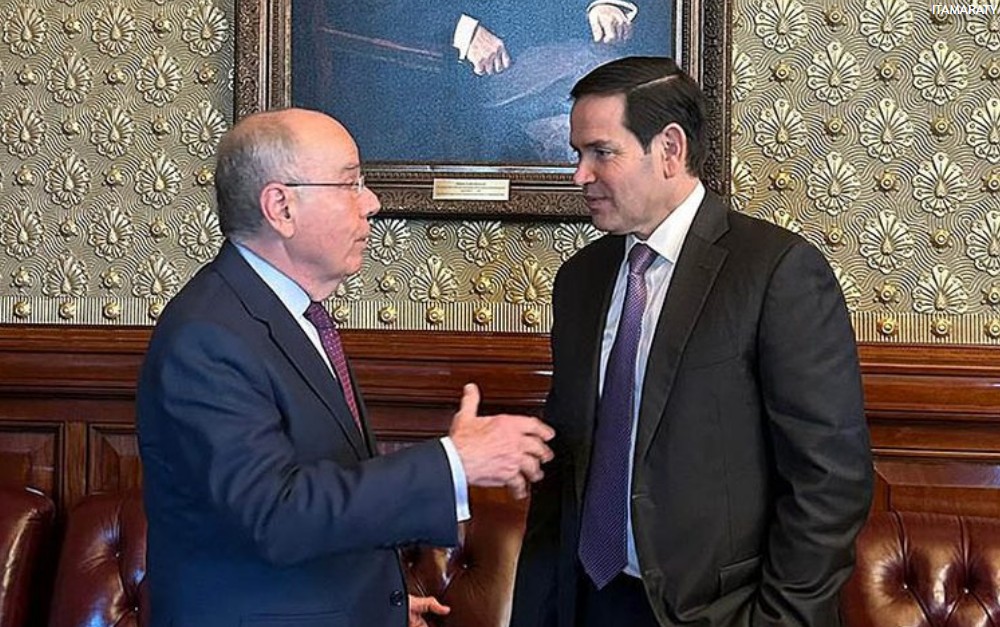 ministro das Relações Exteriores, Mauro Vieira, e o secretário de Estado americano, Marco Rubio