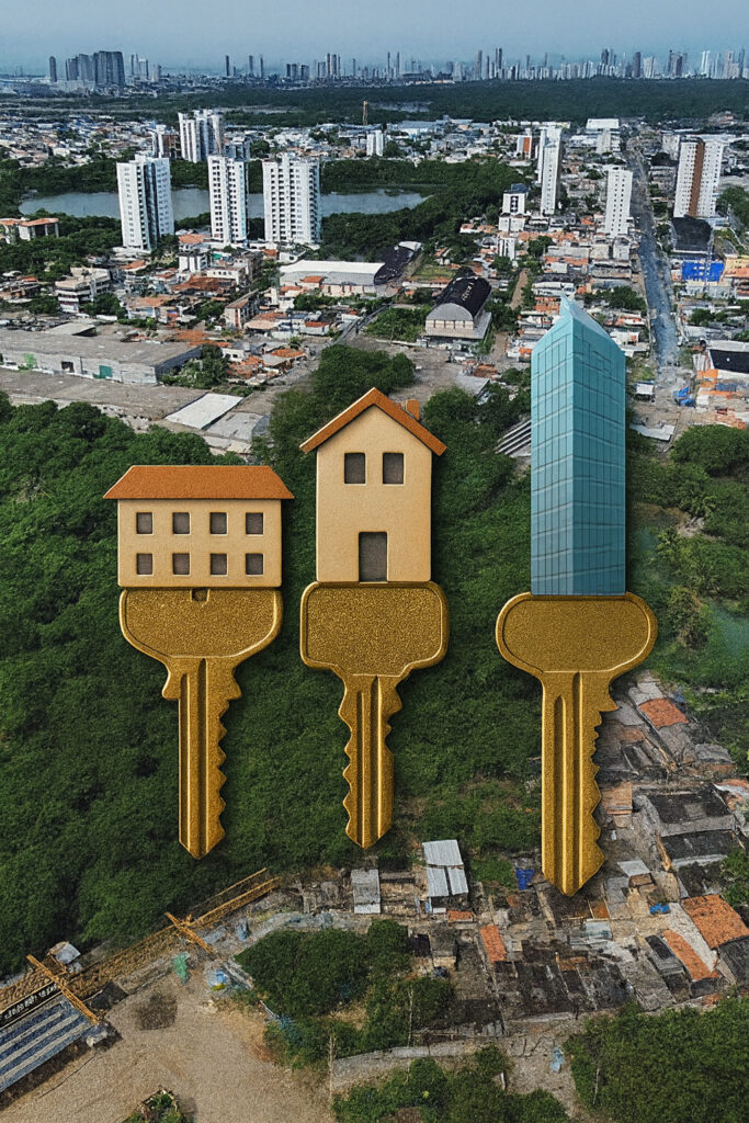 Arte: Imagem gerada por inteligência artificial sobre foto de Diego Nigro/ PCR superluxo