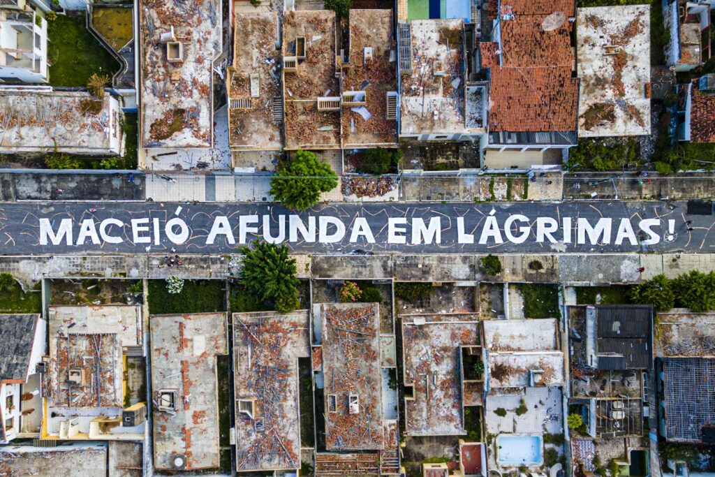 bairros afundados Maceió