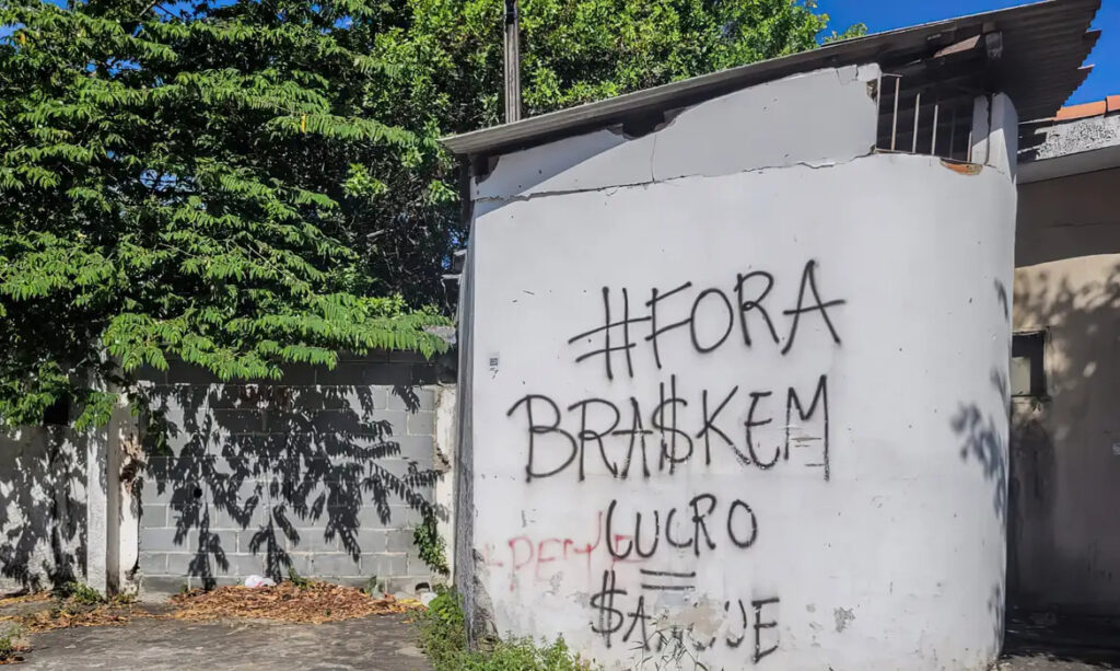 Movimento Unificado das Vítimas da Braskem (Muvb) criticou o acordo firmado entre a petroquímica Braskem e o governo de Alagoas