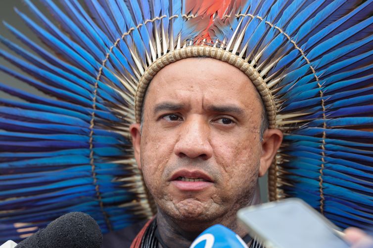 Fabio Rodrigues-Pozzebom/ Agência Brasil O coordenador executivo da APIB, Dinamam Tuxá, diz que acodos firmados devem ser cumpridos - Foto Fabio Rodrigues-Pozzebom/ Agência Brasil