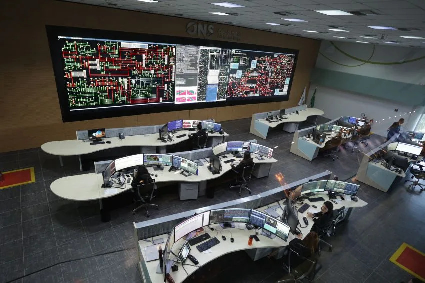 Central de controle do Operador Nacional do Sistema (ONS) geração produção energia elétrica