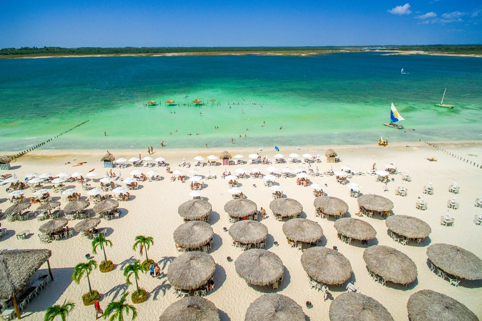 Praia de Jericoacoara, no Ceará