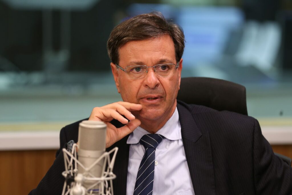 O ex-ministro Gilson Machado Neto disse ter comunicado à família Bolsonaro sobre a sua saída do PL Foto: Valter Campanato/Agência Brasil