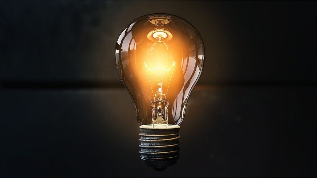 Conta de luz energia elétrica eletricidade lâmpada