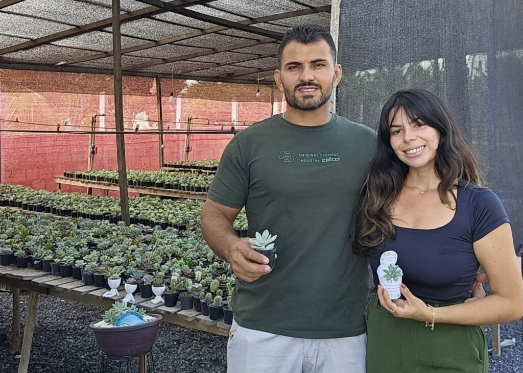 Ana Larissa André de Santos e do marido, Tiago do Nascimento Dias