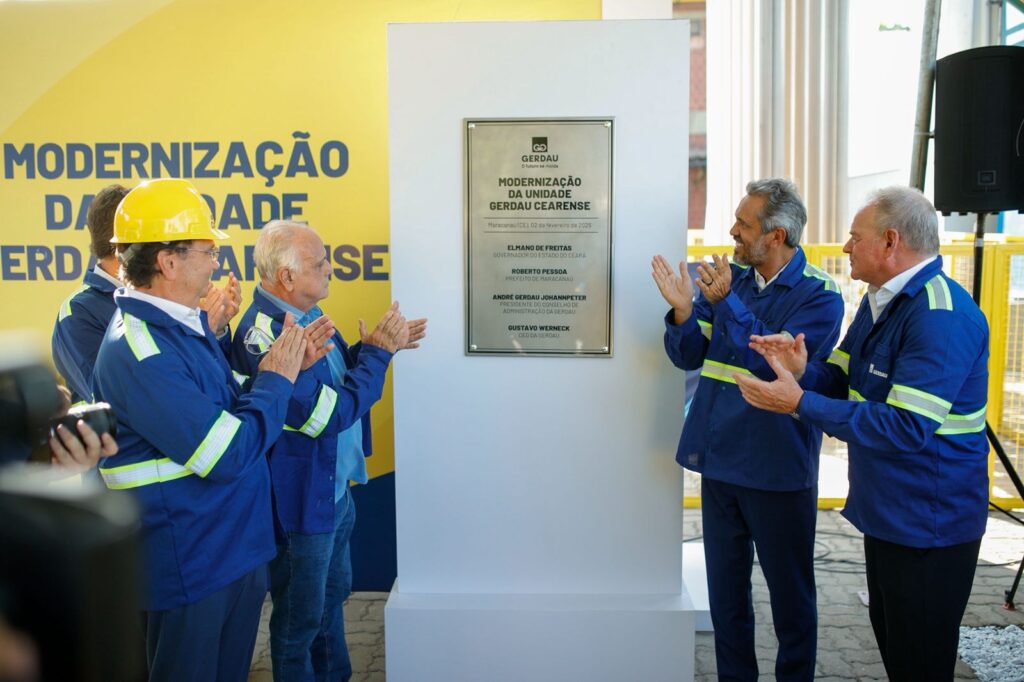 Unidade de Maracanaú volta a operar e fornece matéria-prima para a fábrica de aços longos da Gerdau em Caucaia - Foto: Divulgação