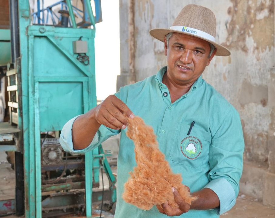 Cícero Gonçalves é tesoureiro e cofundador da Associação dos Produtores de Algodão do Estado do Ceará (Apaece). Foto: Yas Fonseca/MIDR