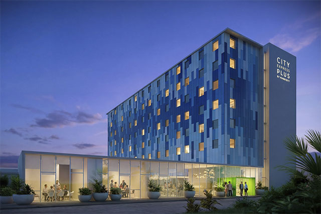 Marriot Internacional: perspectiva da fachada do City Express Plus Natal