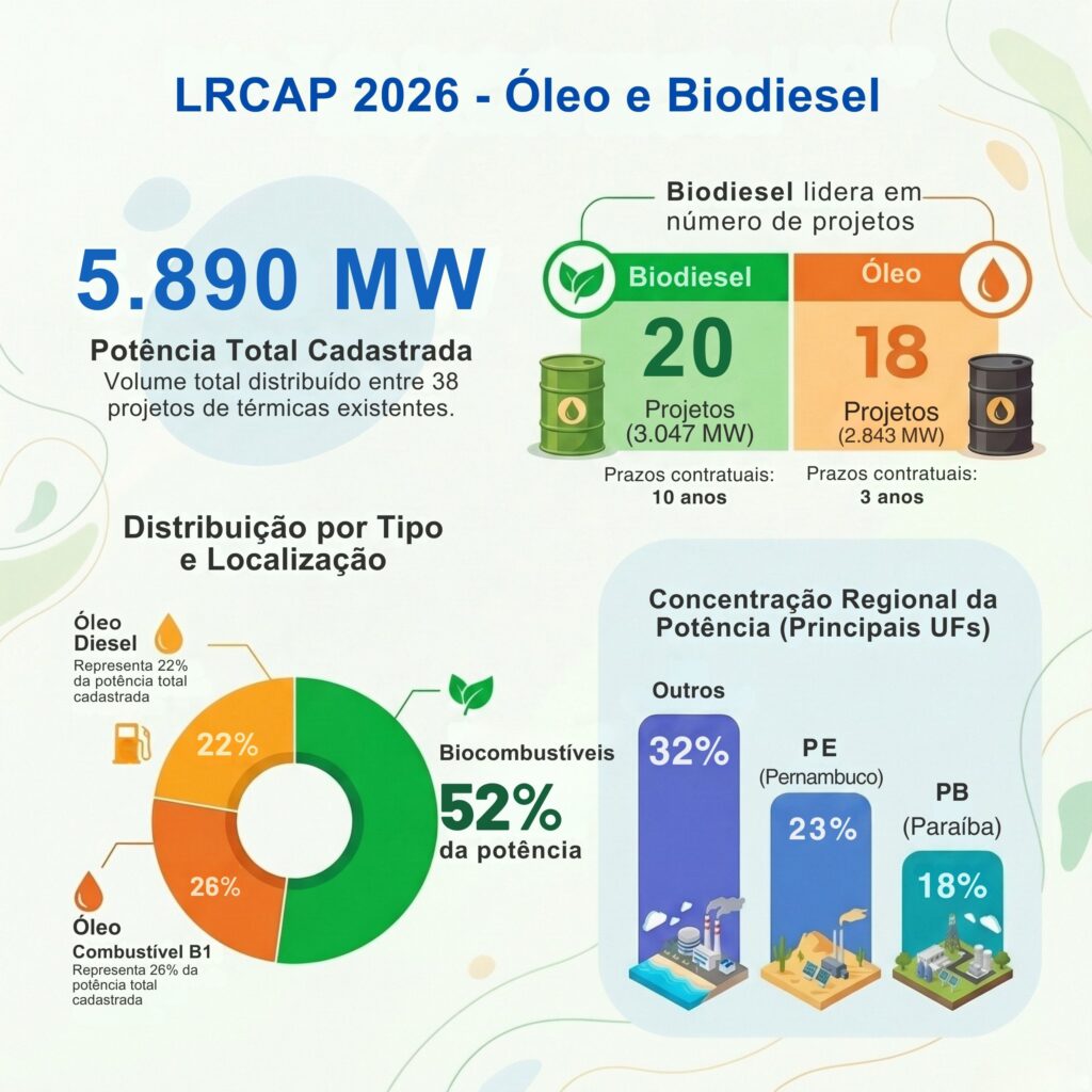 Leilão LRCAP - Óleo e Biodiesel