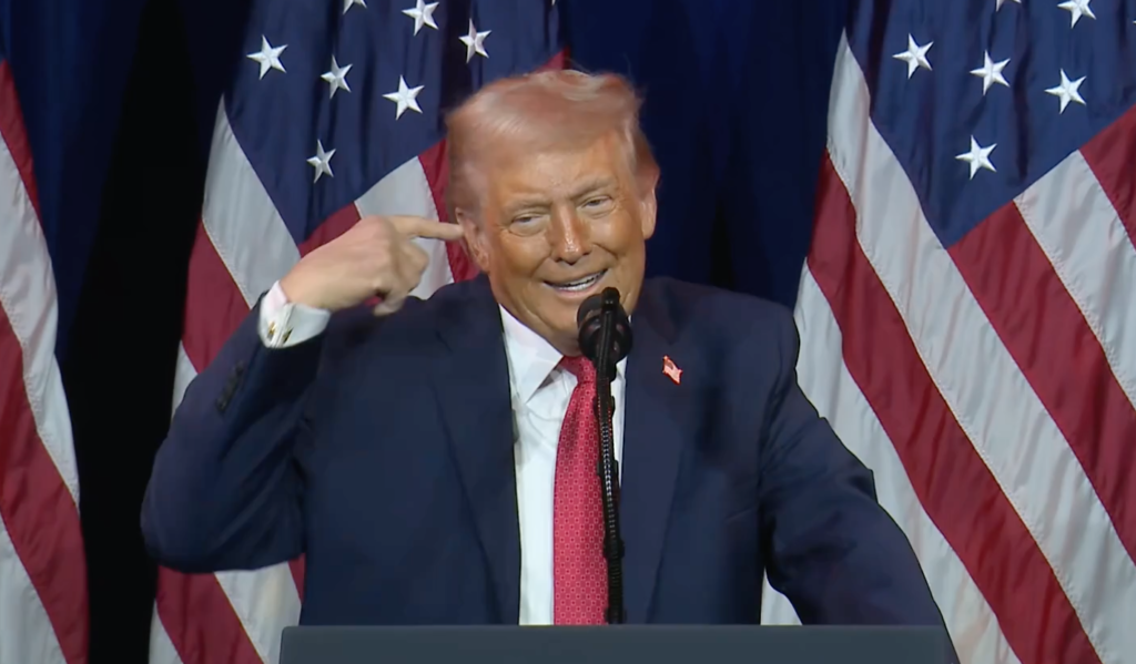 Donald Trump presidente dos Estados Unidos EUA tarifaço
