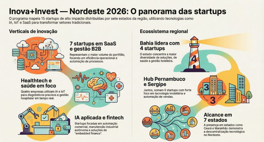 Inova+Invest startups Nordeste NE investimento financiamento
