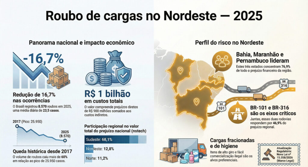 Roubo de cargas no Nordeste