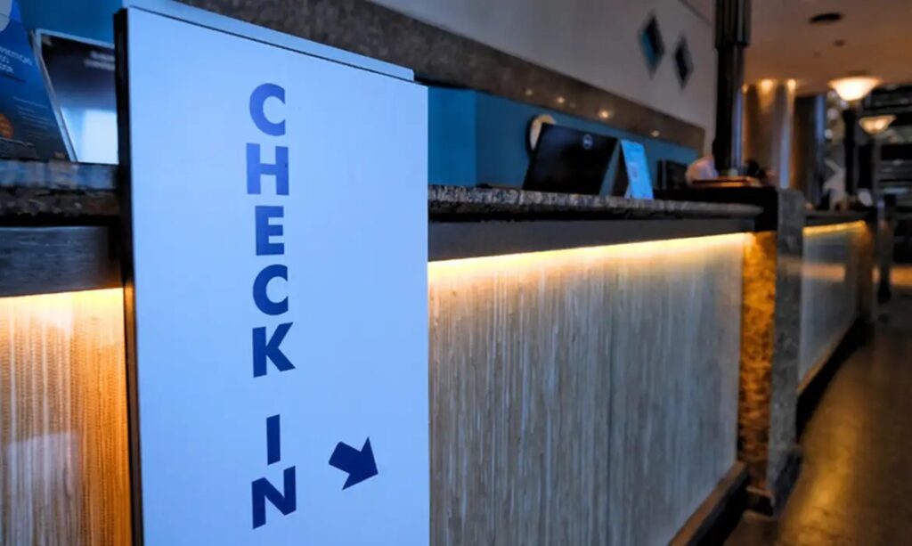 Hotel check-in