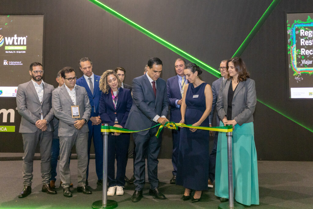 ministro do Turismo, Gustavo Feliciano, participa da abertura oficial da WTM Latin America