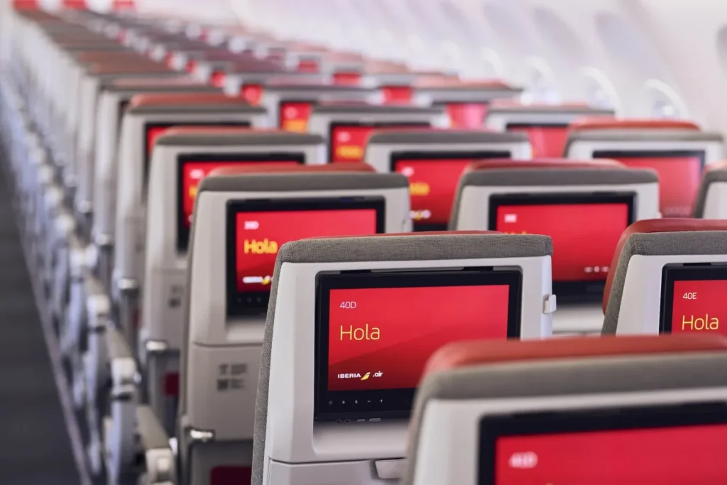 Companhia aérea Iberia, da Espanha, opera voo internacional Recife–Madri com o moderno Airbus A321XLR, que tem 182 assentos divididos em classe executiva e econômica