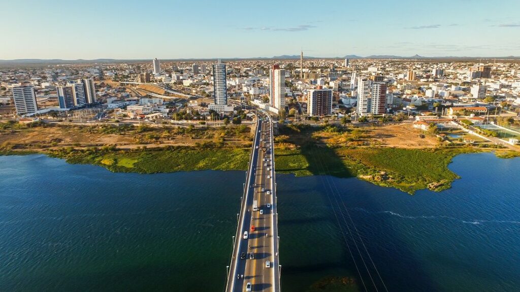 Vista aérea de Petrolina. Foto: Arthur de Souza/Folha de Pernambuco voo direto para o Recife