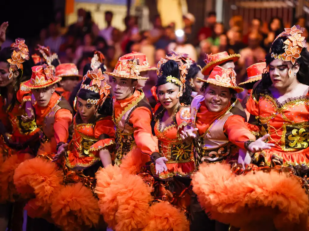 A quadrilha junina Rojão do Forró durante as festas juninas no Parque do Povo, em Campina Grande. Foto: Tomaz Silva/Agência Brasil