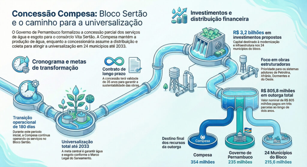 Concessão água e saneamento Sertão de Pernambuco